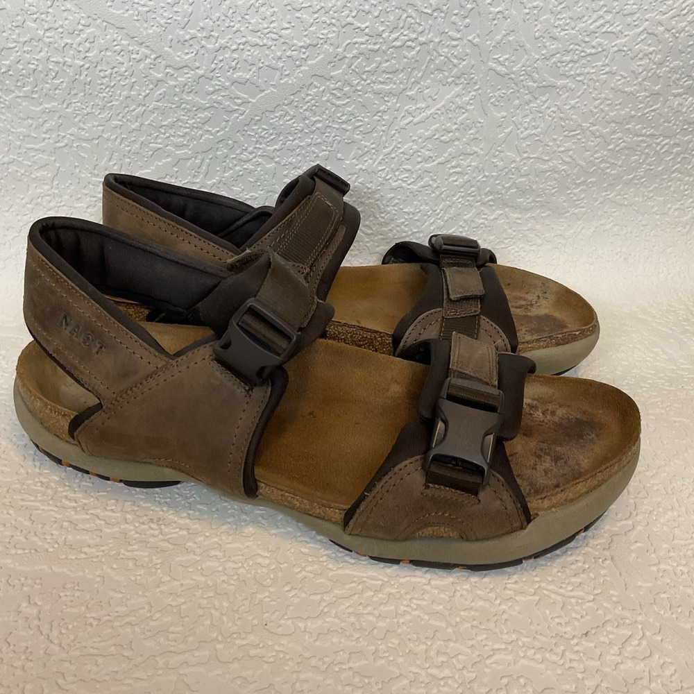 Naot Lappland Sandals Mens 43/10 Brown Slingback Strap Comfort Shoe Gorpcore